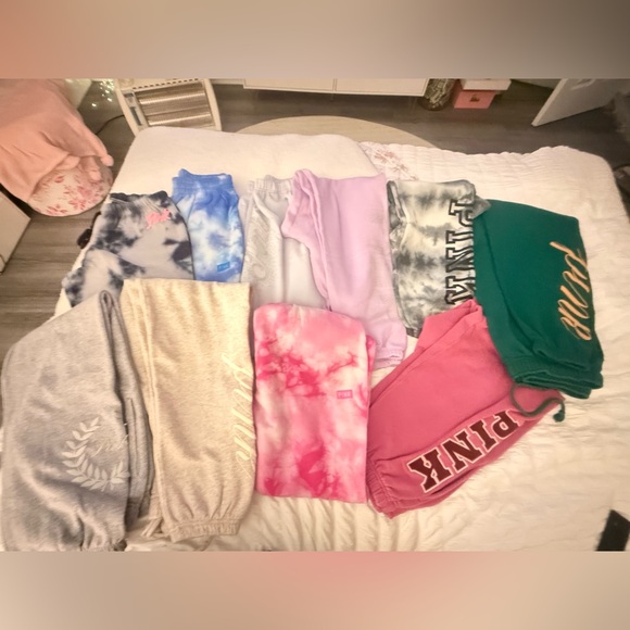 PINK VS XS-M SWEATPANTS BUNDLE - Picture 2 of 11